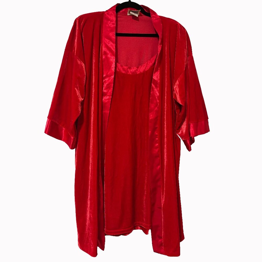 Vintage Velvet Lingerie Set - image 1